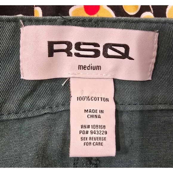 RSQ Green Cotton Skirt Size Medium - Picture 4 of 4